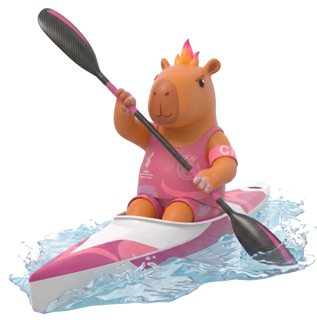 Capi en kayak